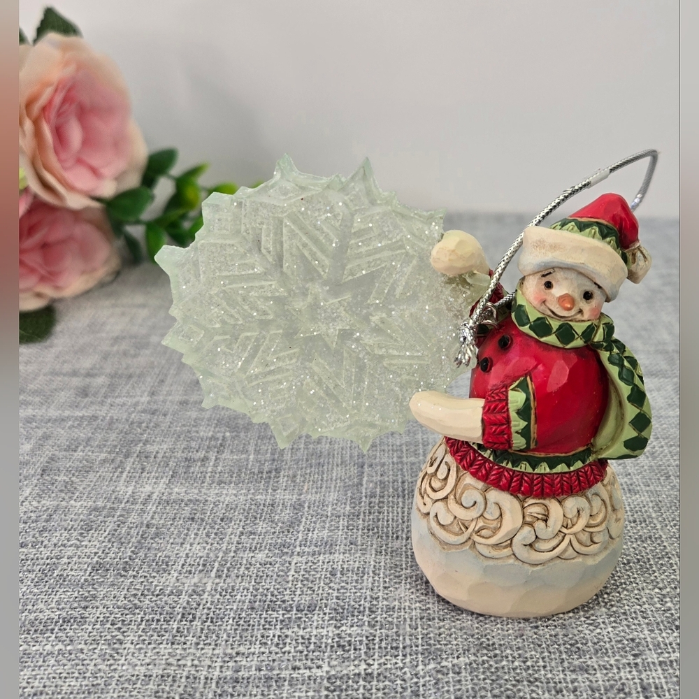 Jim Shore "Legend Of The Snowflake' Snowman Ornament 2023